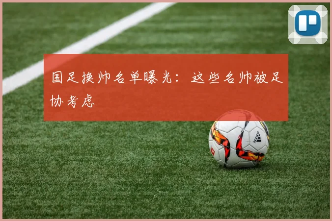 国足换帅名单曝光:这些名帅被足协考虑